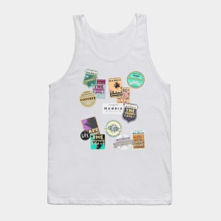 DPE1974,Souvenir Travel Stickers - Nambian sea colour Tank Top